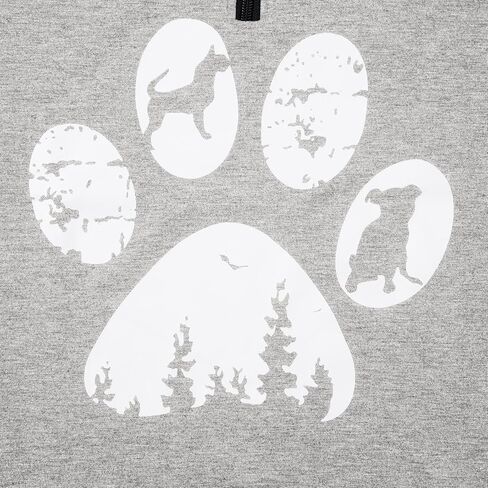 LOTUCY Dog Mom Sweatshirts Women Funny Dog Paw Graphic Shirts Mom Life Casual Long Sleeve Pullover Tops in Saudi Arabia