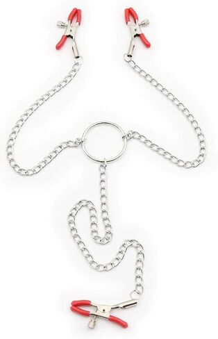 Nipple Chain Clip Clamps for Women Stainless Steel Body Clamps Adjustable Non-Piercing Body Chain Clip Jewelry in Kuwait