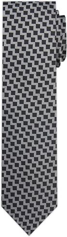 Jacob Alexander Men's Woven Zig Zag Pattern Regular or Slim Neck Tie in Saudi Arabia