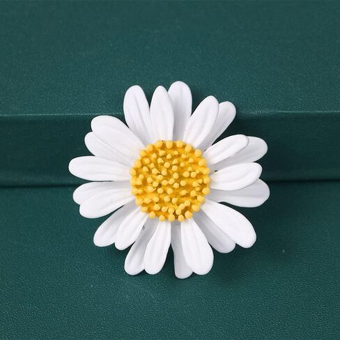 Colorful Daisy Sunflower Brooch Pins - Bohemian Style Flower Lapel Pins Badge Dress Neckline Pin for Women Girls in Saudi Arabia