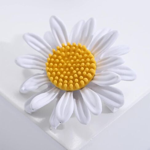 Colorful Daisy Sunflower Brooch Pins - Bohemian Style Flower Lapel Pins Badge Dress Neckline Pin for Women Girls in Saudi Arabia