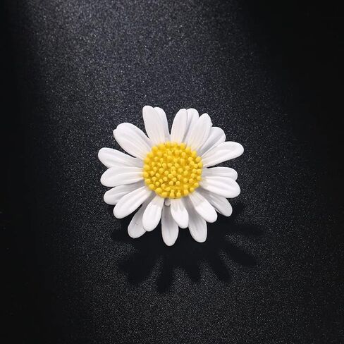 Colorful Daisy Sunflower Brooch Pins - Bohemian Style Flower Lapel Pins Badge Dress Neckline Pin for Women Girls in Saudi Arabia