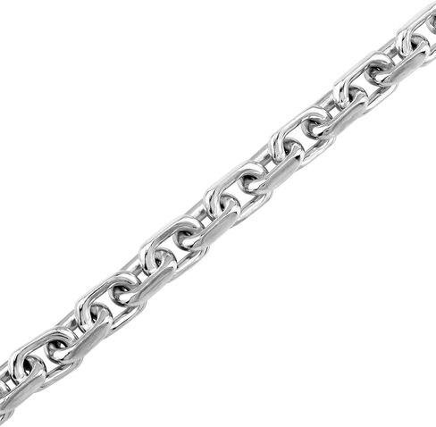 Silvershake 10mm 925 Sterling Silver Fashion Heavy Chunky Cable Cable سلسلة ربط سوار 8 بوصة و 9 بوصات و 10 بوصات أو قلادة 20 بوصة و 22 بوصة للمجوهرات للنساء أو الرجال للجنسين in Kuwait