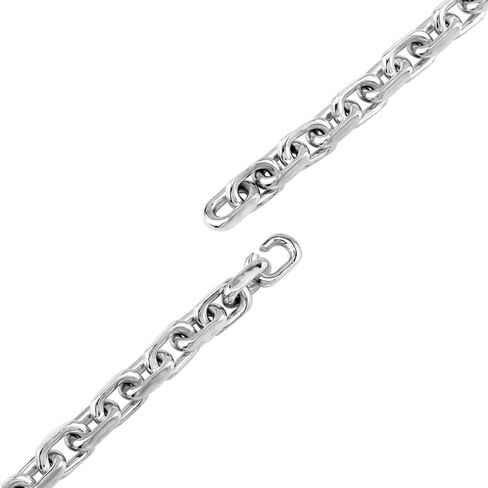 Silvershake 10mm 925 Sterling Silver Fashion Heavy Chunky Cable Cable سلسلة ربط سوار 8 بوصة و 9 بوصات و 10 بوصات أو قلادة 20 بوصة و 22 بوصة للمجوهرات للنساء أو الرجال للجنسين in Kuwait