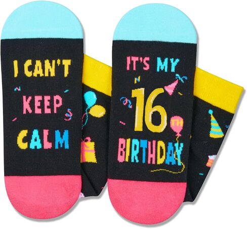 HAPPYPOP 15th Birthday Gifts Socks Ideas - Gifts for 15 Year Old Teenage Girls Boys, Quinceanera Gifts for Teen Girls Age 15 in Saudi Arabia