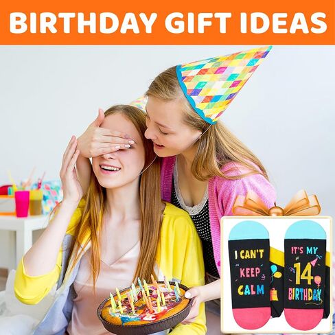HAPPYPOP 15th Birthday Gifts Socks Ideas - Gifts for 15 Year Old Teenage Girls Boys, Quinceanera Gifts for Teen Girls Age 15 in Saudi Arabia