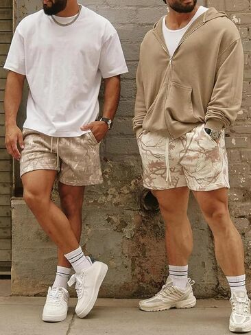 Men's Basketball Shorts Athletic Graphic Print Shorts Summer Retro Casual Streetwear in Saudi Arabia