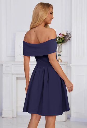 Merokeety Women's Summer Off Counter Mini Dresses 2025 Flex A Line Cocktail Party Dress in Kuwait