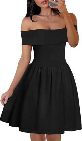 Merokeety Women's Summer Off Counter Mini Dresses 2025 Flex A Line Cocktail Party Dress in Saudi Arabia