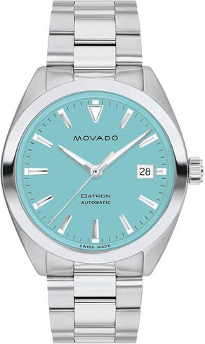 Movado Heritage Datron Automatic Men Watch - الحركة السويسرية لتوليد الذات ، سوار من الفولاذ المقاوم للصدأ ، مقاومة الماء in Saudi Arabia