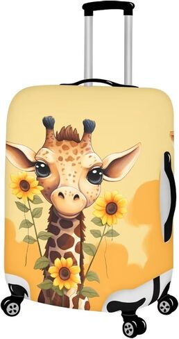 Sea Otter Travel Luggage Cover Protector Suitcase Case Fit 18 19 20 21 Inch Durable Luggages Covers Washable Baggage Bag Trunk Case Holiday Travel Business in Kuwait
