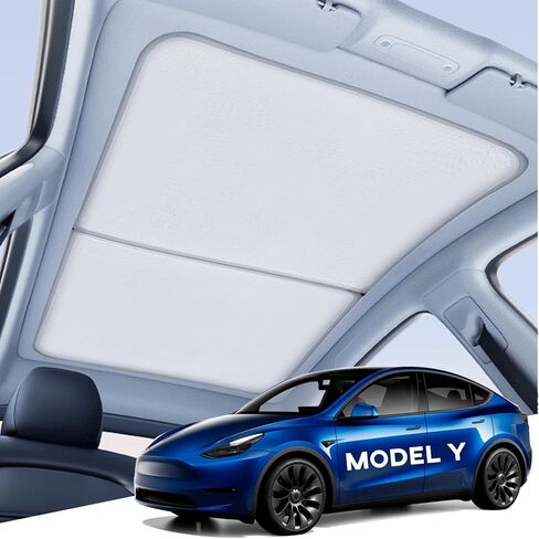 Kaizonpot Roof Sunshade for Tesla Model Y 2023 Sunrack Shade for Model y Glass Roof Cover Sun Coptory for Summer Use in Kuwait