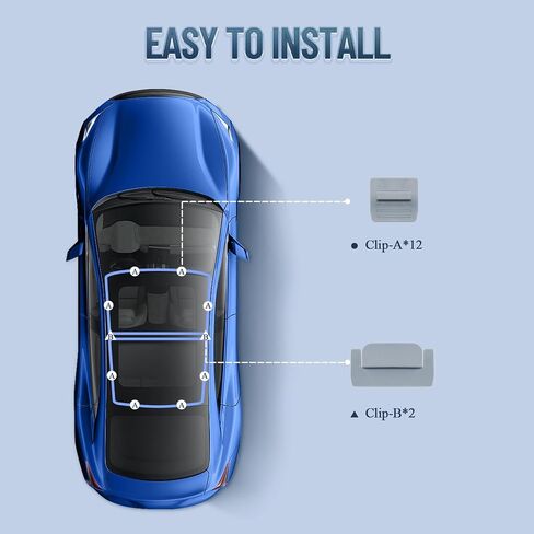Kaizonpot Roof Sunshade for Tesla Model Y 2023 Sunrack Shade for Model y Glass Roof Cover Sun Coptory for Summer Use in Kuwait