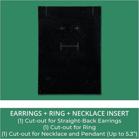 TheDisplayGuys - 24-Pack Cardboard Kraft Paper Jewelry Gift Boxes w. Velvet Padding - Necklace/Pendant - Matte Black - #33 (3.5" x 3.5" x 1.0") in Saudi Arabia