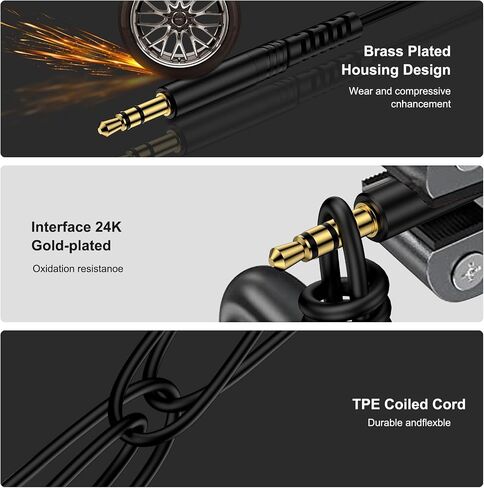 Samsung USB C to 3.5mm Audio Aux Jack Cable, 3FT Type C to Aux Headphone Male Cord Car Auxiliary Braided Cable for Galaxy S24 S23 S22 S21 S20 Ultra Note20, iPhone 16 15, Google Pixel 9 8 Pro 8a 7 Pro in Saudi Arabia