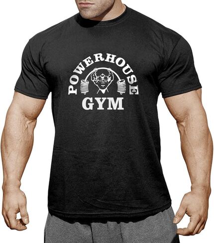 Mens Cotton Gym Workout T-Shirt Casual Slim Fit Crew Neck Short T-Shirt in Saudi Arabia