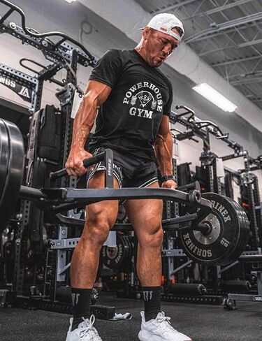 Mens Cotton Gym Workout T-Shirt Casual Slim Fit Crew Neck Short T-Shirt in Saudi Arabia
