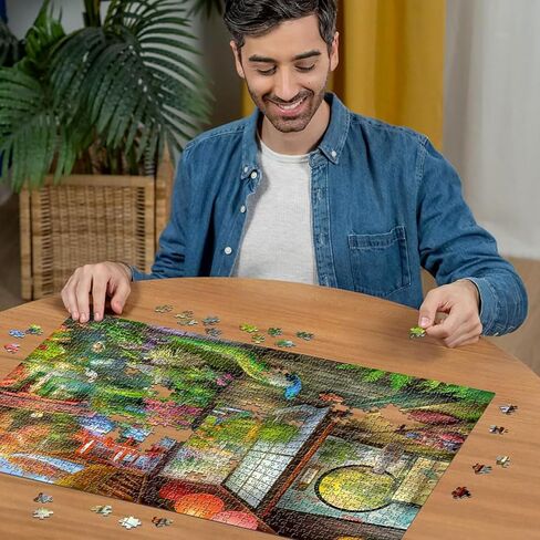 ريفينز بيرغر احجية جيغسو من كيوتو اليابانية جاردن تي هاوس 1000 قطعة للبالغين - 17497 - كل قطعة فريدة من نوعها، تقنية سوفت كليك تعني أن القطع تتناسب معًا بشكل مثالي in Kuwait