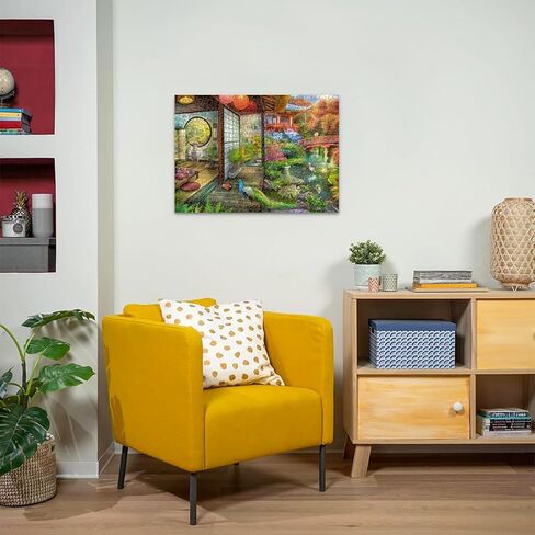 ريفينز بيرغر احجية جيغسو من كيوتو اليابانية جاردن تي هاوس 1000 قطعة للبالغين - 17497 - كل قطعة فريدة من نوعها، تقنية سوفت كليك تعني أن القطع تتناسب معًا بشكل مثالي in Kuwait