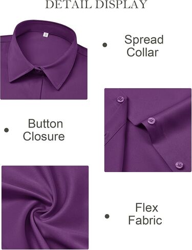 Button Down Shirts for Women Fitted Short Sleeve Dress Shirt Collared Blouses Work Tops Wrinkle Free in Saudi Arabia