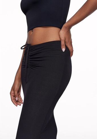 INLYRIC Women's High Waist Long Maxi Skirts Floor Length Stretchy Fitted Ruched Lounge Skirt in Saudi Arabia