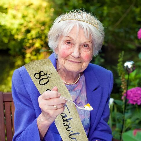 80th Birthday Sash and Tiara - Purple Tiara, 80th Birthday Gifts for Women, Decorations in Kuwait