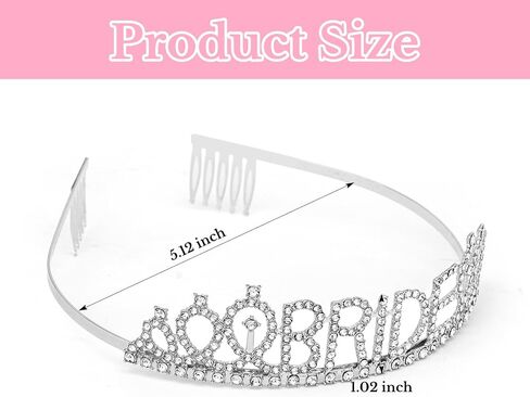 Bachelorette Party Decorations, Wedding Tiaras for Bride, Rose Gold Tiara, Bridal Shower Decorations, Bachelorette Party Favors, Bachelorette Gifts for Bride in Saudi Arabia