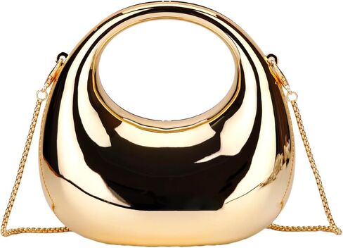 Women's Mini Crescent Acrylic Designer Luxury Bags Clutch Purse Bag Crossbody Shoulder Handbags With Chain in Kuwait