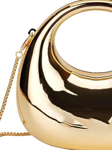 Women's Mini Crescent Acrylic Designer Luxury Bags Clutch Purse Bag Crossbody Shoulder Handbags With Chain in Kuwait