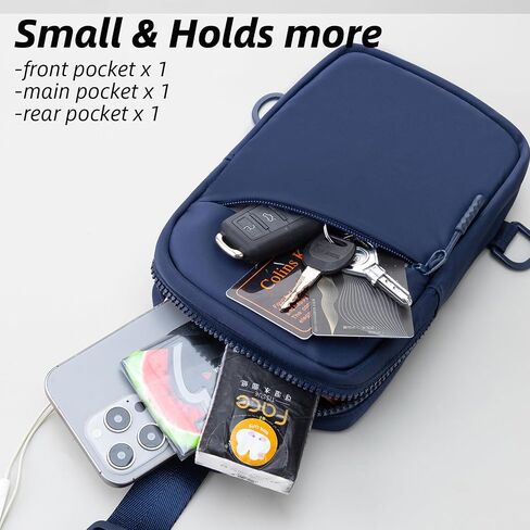 USHAKE Small Sling Bag for Women and Men, Water Resistant Crossbody Chest Bag Small Travel Bag for Casual, Travelling, Sport in Saudi Arabia