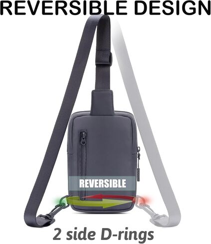 USHAKE Small Sling Bag for Women and Men, Water Resistant Crossbody Chest Bag Small Travel Bag for Casual, Travelling, Sport in Saudi Arabia