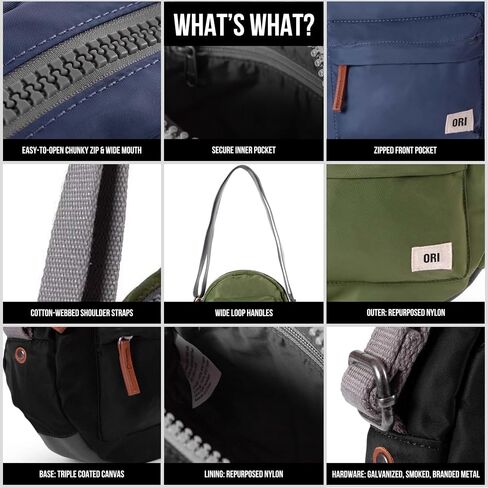 حقيبة Ori London Crossbody - أكياس نايلون صغيرة كروس للنساء والرجال مع السوستة المكتنزة - Paddington in Kuwait