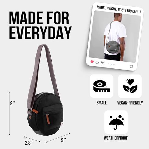 حقيبة Ori London Crossbody - أكياس نايلون صغيرة كروس للنساء والرجال مع السوستة المكتنزة - Paddington in Kuwait