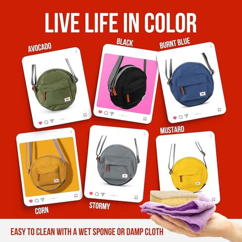 حقيبة Ori London Crossbody - أكياس نايلون صغيرة كروس للنساء والرجال مع السوستة المكتنزة - Paddington in Kuwait