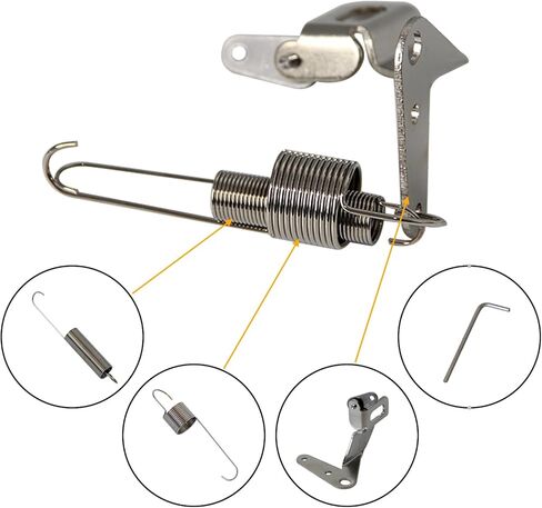 Billet Aluminum Gas Throttle Pedal Floor Mount Hot Rod Rat 2 Pad+Stainless Steel 36" Throttle Gas Cable &Spring Street Chevy Ford SBC Street Rods, Etc Black. in Saudi Arabia