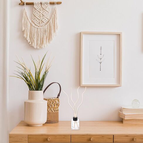 UXCELL 20PCS Wavy Rattan Reed Diffuser Sticks ، 28 سم/11 طبيعية خشبية من العطور الخشبية الموزع للتشويش بديل للمنزل ، غرفة نوم ، فندق ، مكتب ، ديكور رف الحمام (القهوة) in Kuwait