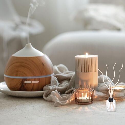 UXCELL 20PCS Wavy Rattan Reed Diffuser Sticks ، 28 سم/11 طبيعية خشبية من العطور الخشبية الموزع للتشويش بديل للمنزل ، غرفة نوم ، فندق ، مكتب ، ديكور رف الحمام (القهوة) in Kuwait