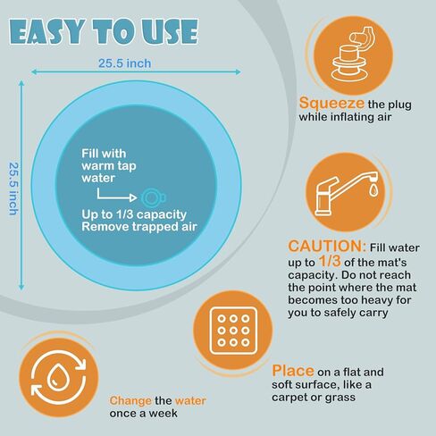 Baby Jumper, Baby Doorway Jumper with Adjustable Strap, Protable Baby Jumpers and Bouncers, Easy to Assemble, Baby Bouncer Jumper with Water Mat in Kuwait