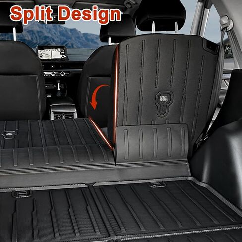 Cargo Liner Seat Back Covers for Honda CRV Accessories 2025 2024 2023, All-Weather TPE Seat Back Cover and Trunk Mat, Full Protection for Cargo Area in Saudi Arabia