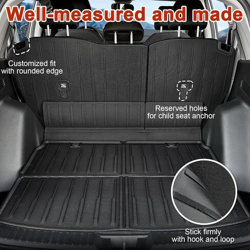 Cargo Liner Seat Back Covers for Honda CRV Accessories 2025 2024 2023, All-Weather TPE Seat Back Cover and Trunk Mat, Full Protection for Cargo Area in Saudi Arabia