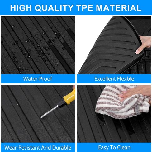 otoez Cargo Trunk Liner for Honda CRV 2023 2024 2025 Hybrid, TPE Rubber in Lower Position Rear Trunk Mat, All Weather Cargo Mat Custom Fit Honda CR-V 2023-2025 Accessories, Black in Kuwait