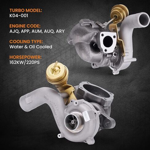 maXpeedingrods Billet K04-001 Turbo Charger for Audi A3 TT FT 190 1.8T for Volkswagen BEETLE Seat IBIZA upgraded Engine 4EB/4EA/4EC 1996-2009 400HP 53049500001 in Kuwait
