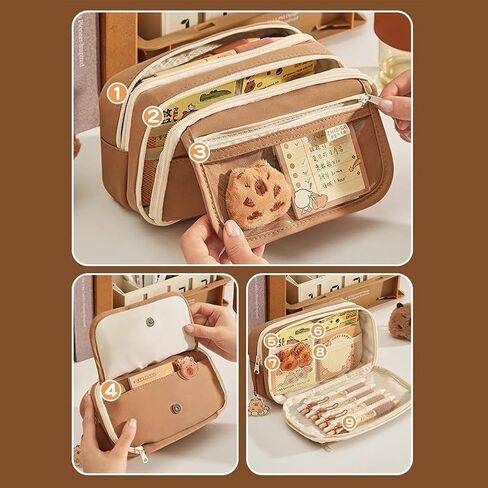 Capybara Backpack Ita Bag Breathable Cute Cartoon Mochila Capybara Bag Funny Kawaii Backpack in Kuwait