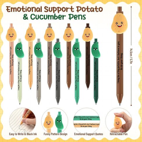 30 Set Inspirational End of Year Student Gifts from Teacher Bulk Positive Potato Pickle for Mental Health Awareness Items Pens Keychain Set with Tag Emotional Gift for Class in Saudi Arabia