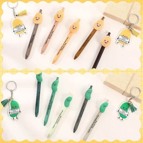 30 Set Inspirational End of Year Student Gifts from Teacher Bulk Positive Potato Pickle for Mental Health Awareness Items Pens Keychain Set with Tag Emotional Gift for Class in Saudi Arabia