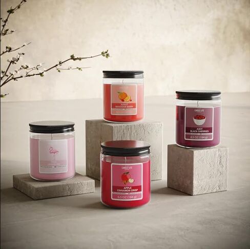 Candle-Lite Cinnamon Rolls Scented Candles Set, Aromatherapy, 2 Pack 6.5 oz Single-Wick Jar, 40 Hours of Burn Time, Perfect for Gifting and Celebration (Individual Box) in Saudi Arabia