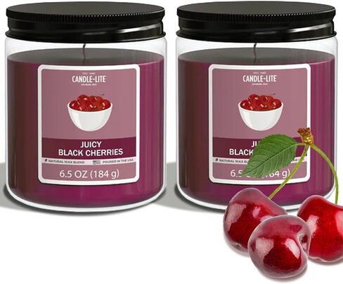 Candle-Lite Cinnamon Rolls Scented Candles Set, Aromatherapy, 2 Pack 6.5 oz Single-Wick Jar, 40 Hours of Burn Time, Perfect for Gifting and Celebration (Individual Box) in Saudi Arabia