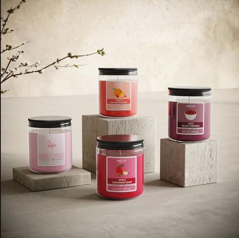 Candle-Lite Cinnamon Rolls Scented Candles Set, Aromatherapy, 2 Pack 6.5 oz Single-Wick Jar, 40 Hours of Burn Time, Perfect for Gifting and Celebration (Individual Box) in Saudi Arabia