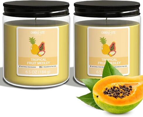 Candle-Lite Cinnamon Rolls Scented Candles Set, Aromatherapy, 2 Pack 6.5 oz Single-Wick Jar, 40 Hours of Burn Time, Perfect for Gifting and Celebration (Individual Box) in Saudi Arabia