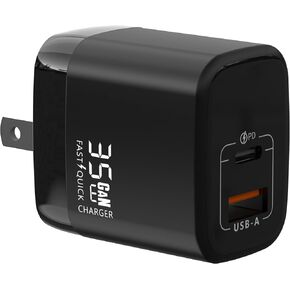 شاحن USB-C سريع 100 واط - توصيل طاقة GaN - USB-C مزدوج بالإضافة إلى USB-A - محول طاقة صغير الحجم سريع لأجهزة الكمبيوتر المحمولة والهواتف الذكية والأجهزة اللوحية وآلاف الأجهزة الأخرى (أبيض) in Kuwait